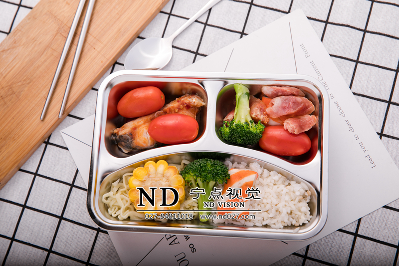 饭盒产品棚拍实景拍摄