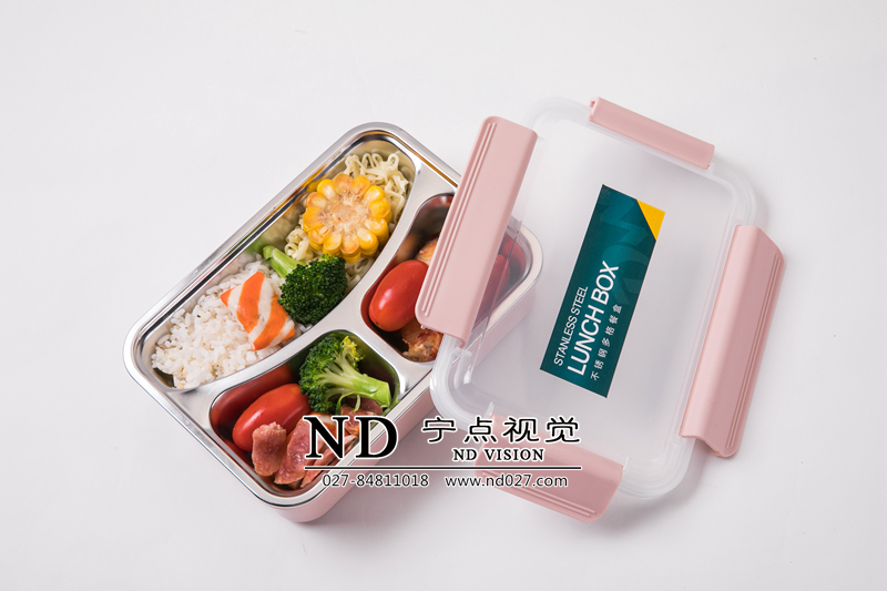 饭盒产品棚拍实景拍摄